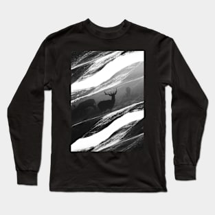 Oh Deer Black Long Sleeve T-Shirt